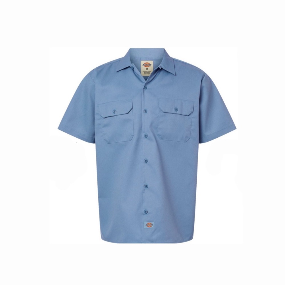 Dickies Short Sleeve work shirt light blue